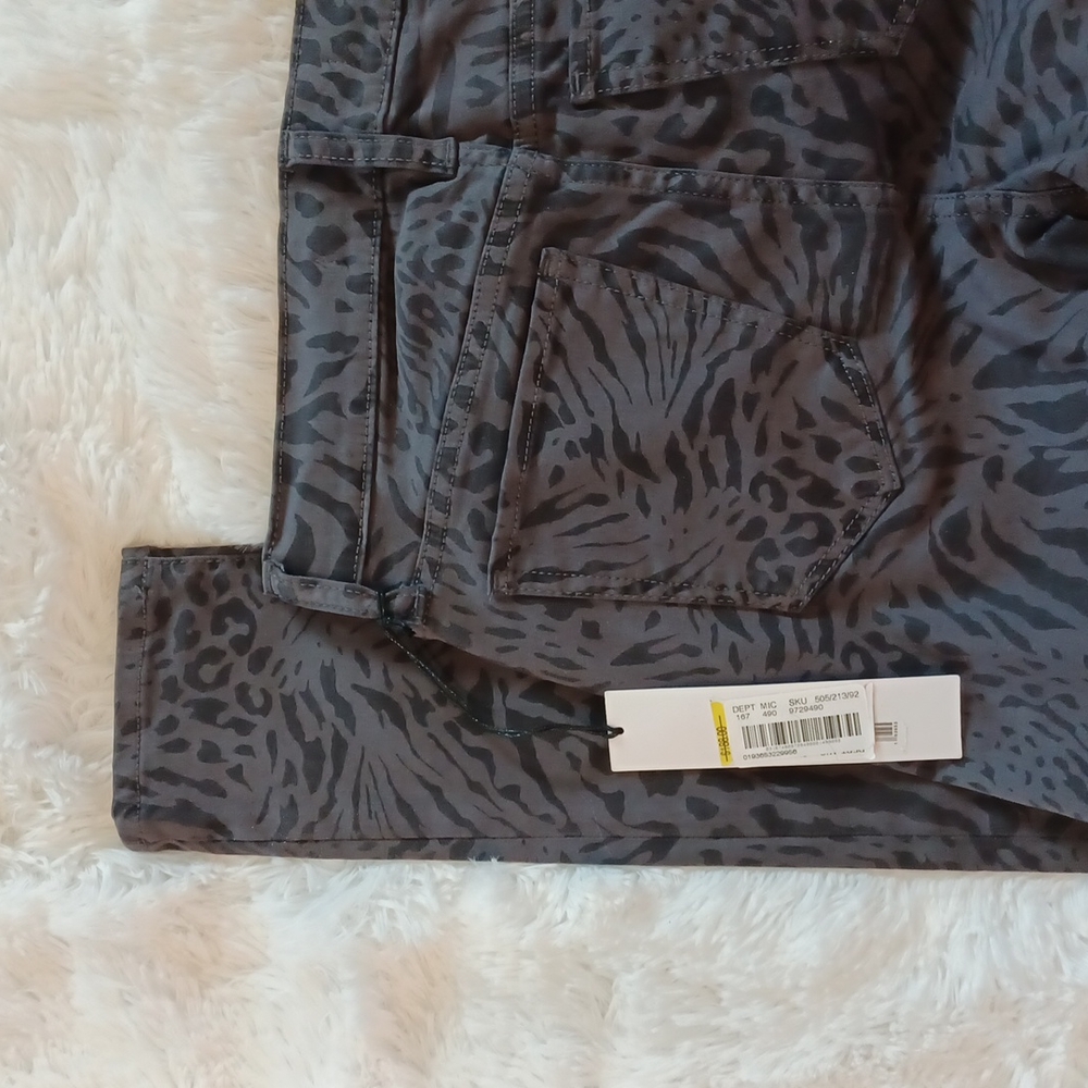 NWT Joe's Jean's The Icon Gray Animal Print Ankle Mid Rise Skinny Jeans … - Picture 5 of 15